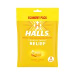 HALLS Relief Honey Lemon Cough Drops, Economy Pack, 80 Drops